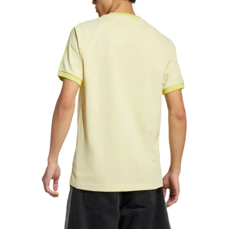 Adidas Originals T Shirt Men's Pink Yellow-4