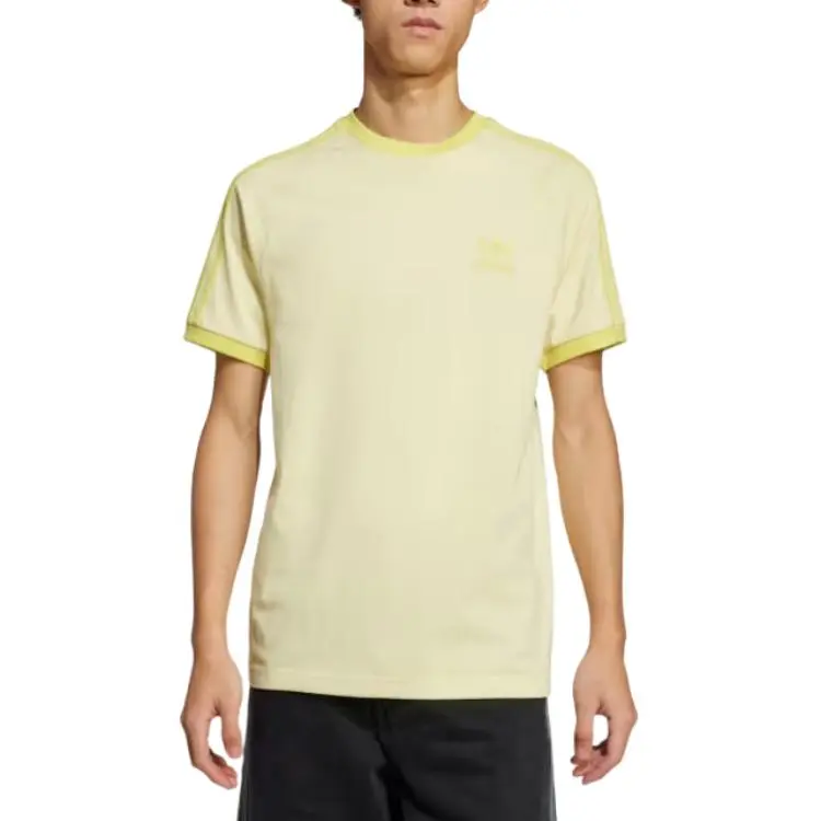 Adidas Originals T Shirt Men's Pink Yellow-3