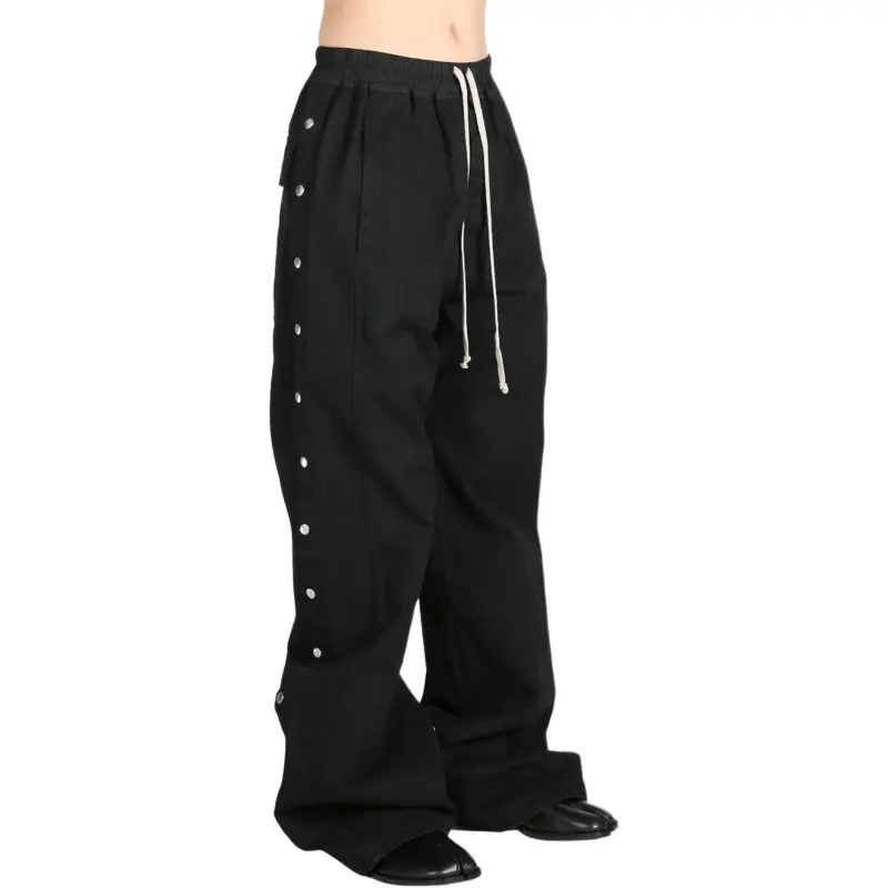 Rick Owens DRKSHDW Cotton Canvas Pusher Pants Black-2