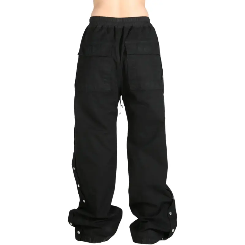 Rick Owens DRKSHDW Cotton Canvas Pusher Pants Black-3