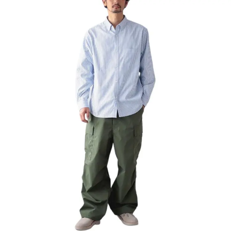 Beams Shirts Men Light Blue-2
