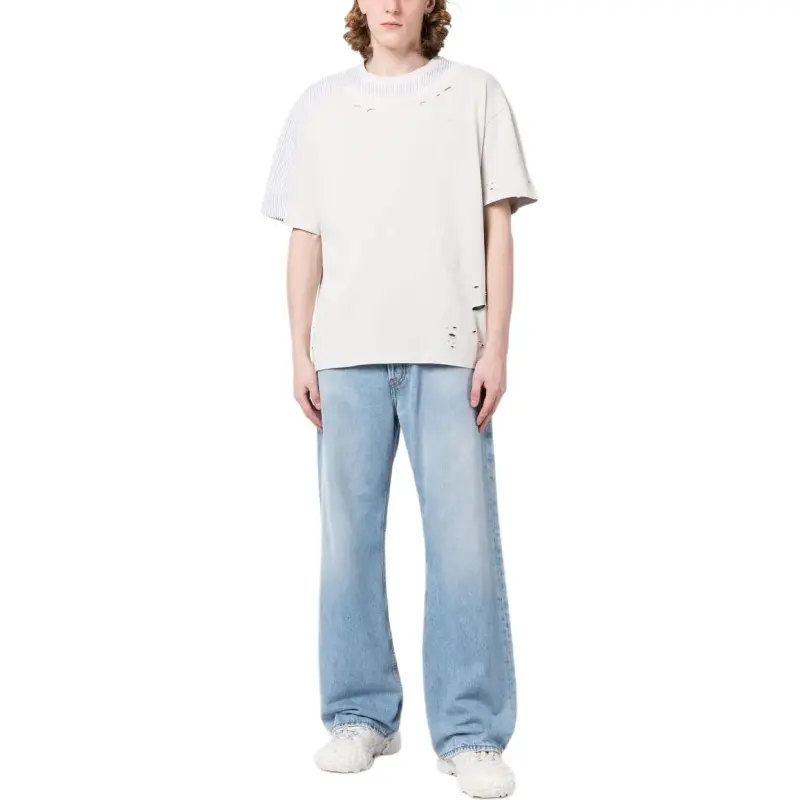 Feng Chen Wang Chest Logo print Detail T shirt-1