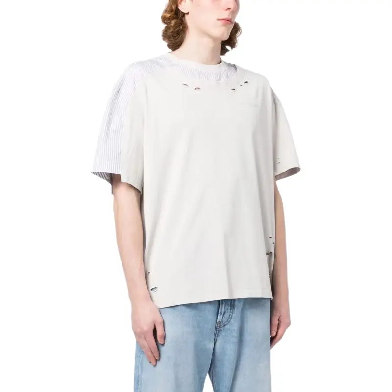 Feng Chen Wang Chest Logo print Detail T shirt-2