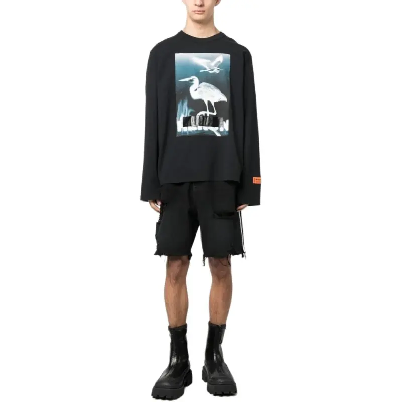 HERON PRESTON Graphic print Long sleeve Sweatshirt-1