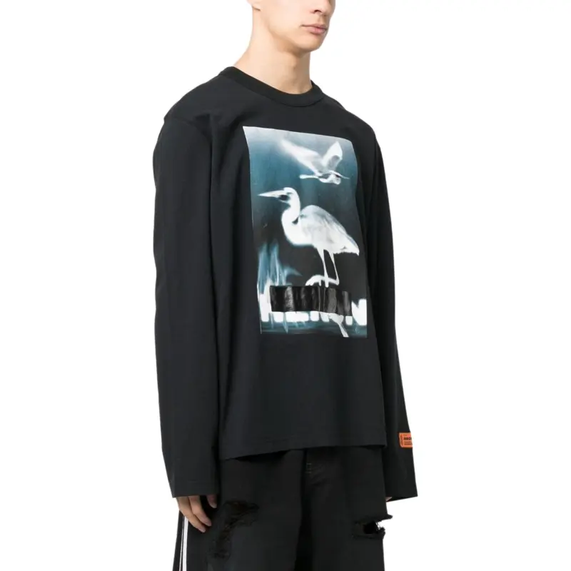 HERON PRESTON Graphic print Long sleeve Sweatshirt-3