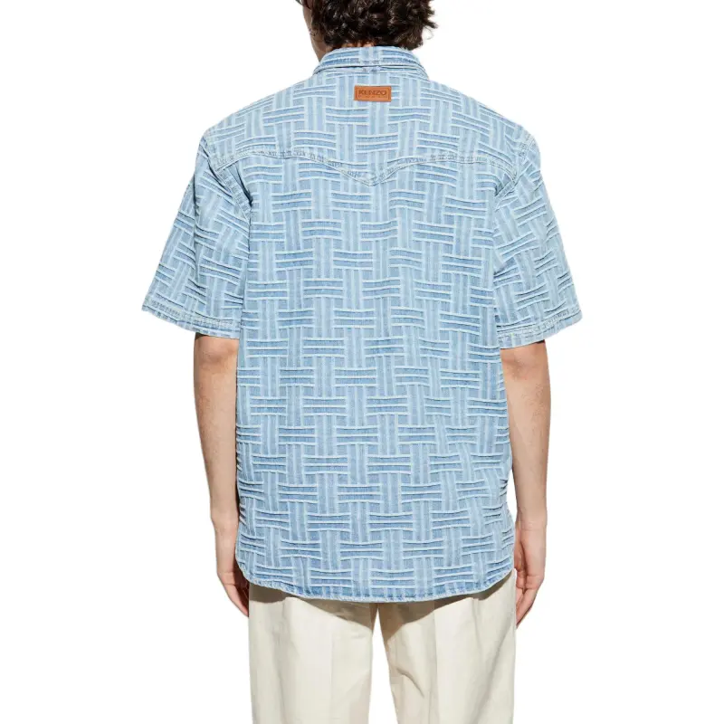 KENZO Weave Short Sleeve Shirt-3