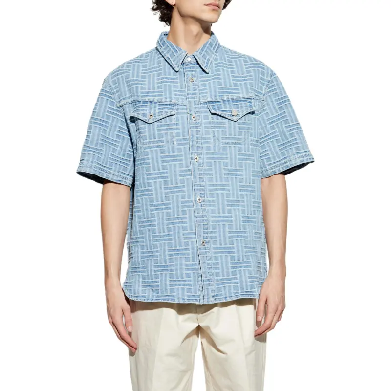 KENZO Weave Short Sleeve Shirt-2
