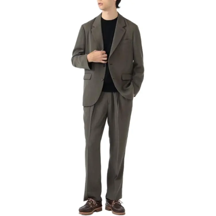 Beams Business Suit Coat Men's Brown-3