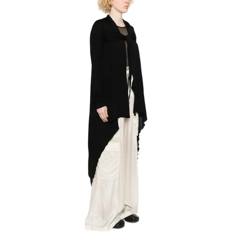 RICK OWENS Tied Wrap Long Coat-2