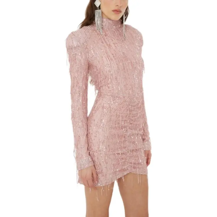 Rotate Sequin Embellished Mini Dress-4