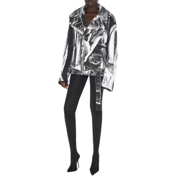 Jean Paul Gaultier Trompe L'Oeil Perfecto Jacket 'Black/White'-1
