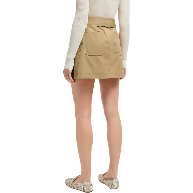 Moncler Mini Gabardine Skirt-3