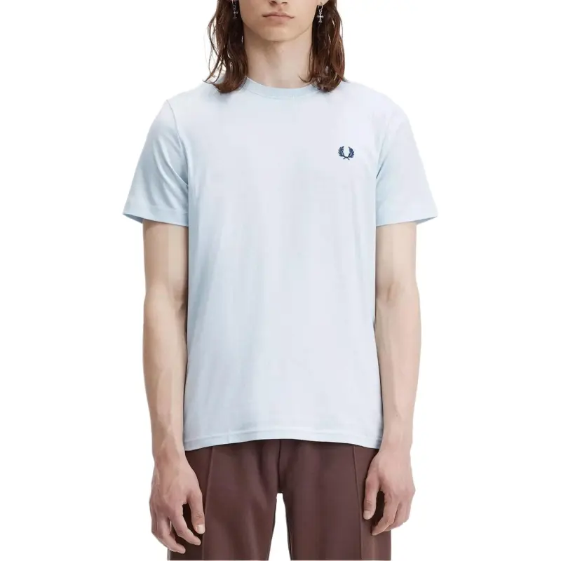 FRED PERRY T Shirt Men's Light Blue-1