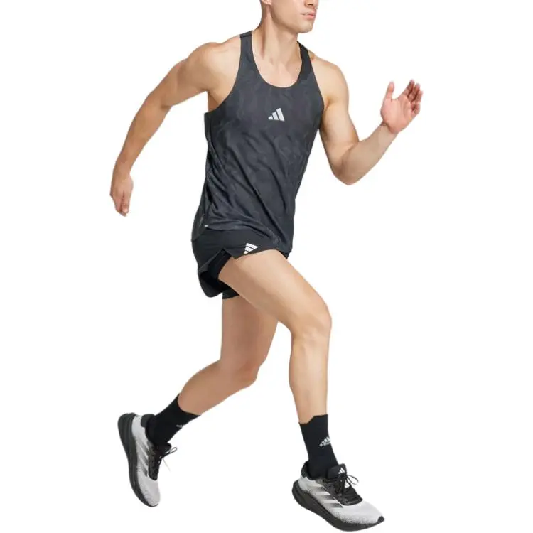 Adidas Clothing Tank Tops Men Gray-1