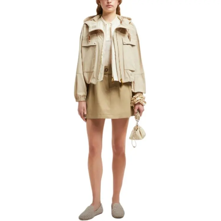 Moncler Mini Gabardine Skirt-1
