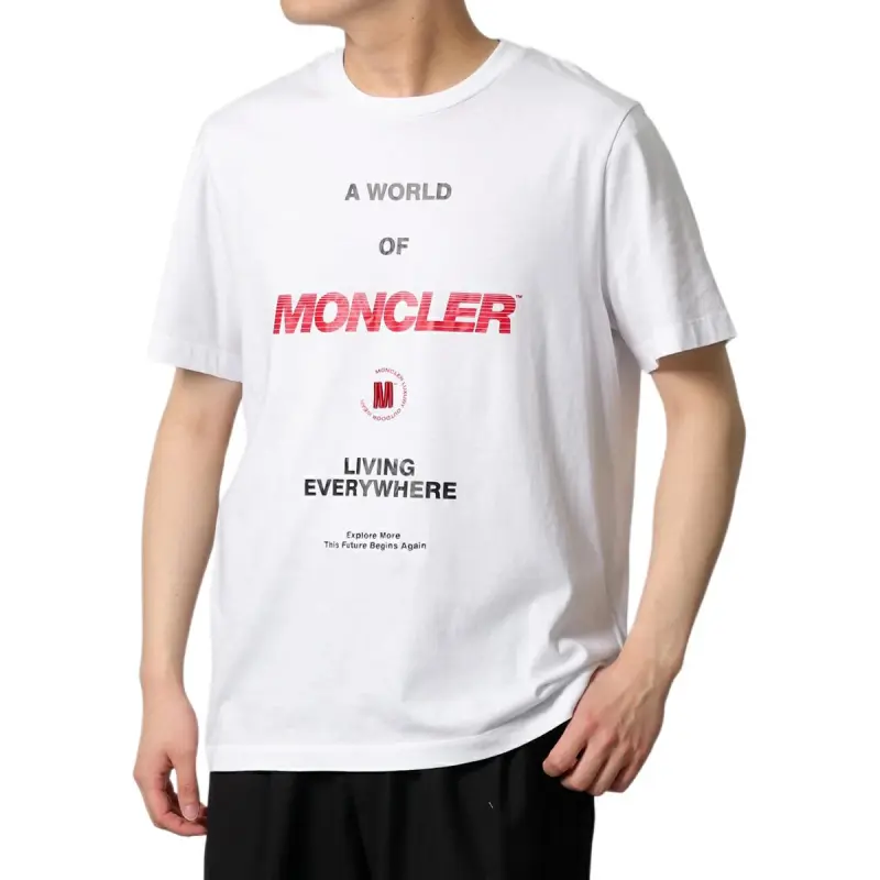 Moncler SS22 T Shirts Men White-4