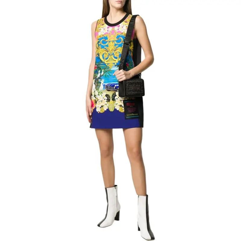 VERSACE JEANS COUTURE Sleeveless Dress Women's Black-1