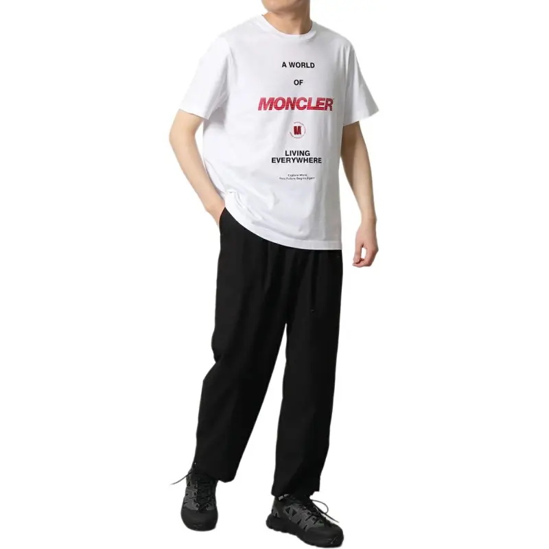 Moncler SS22 T Shirts Men White-3