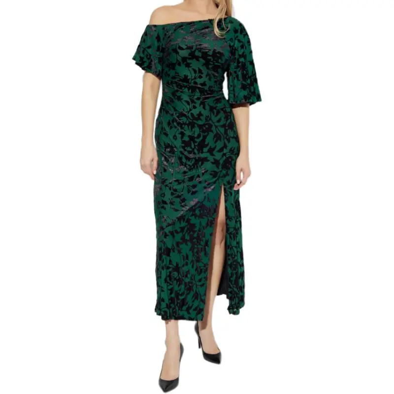 DVF Diane Von Furstenberg All Over Patterned One Shoulder Dress-1