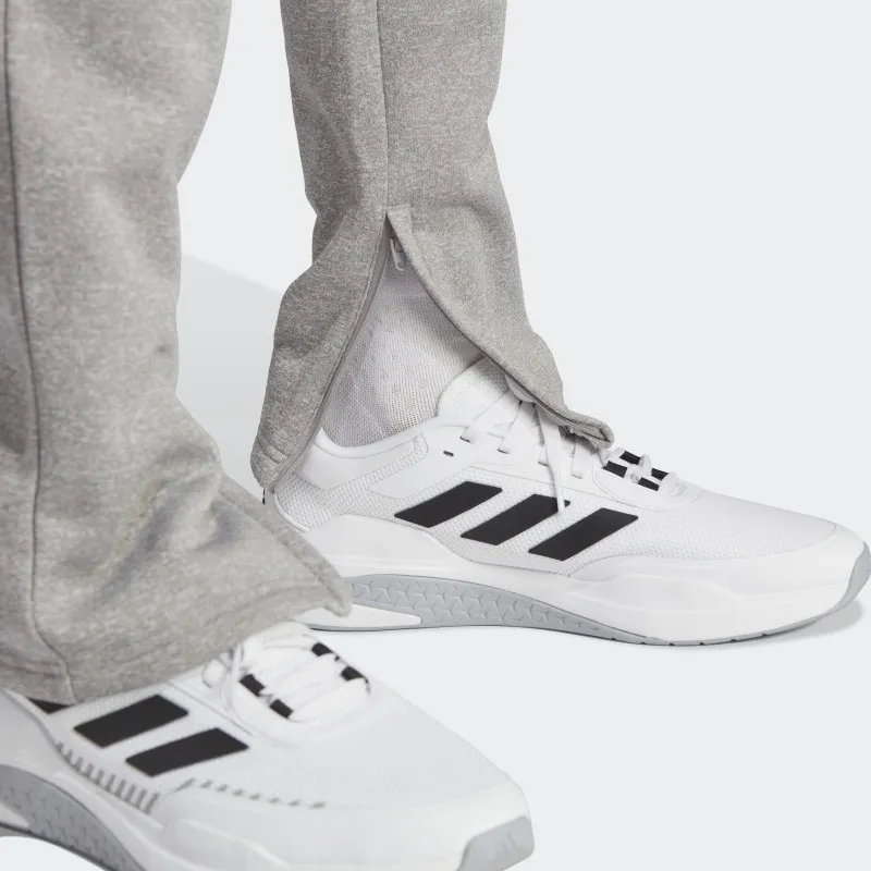 Adidas AEROREADY GAME AND GO SMALL LOGO TRAINING Knitted Sports Pants Men's Gray/White-4