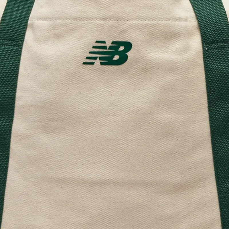 New Balance 100% Cotton Canvas Bag Tote Bag Shopping Bag Shoulder Bag Handbag Regular Unisex Night Green-3