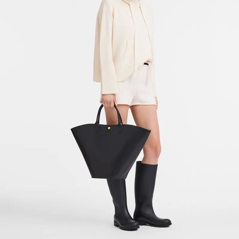 LONGCHAMP Xl Épure Logo Debossed Tote Bag-3