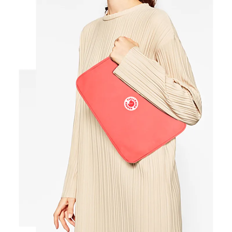 Fjallraven Cotton Laptop Bag With Clutch Insert Regular Unisex Peach Pink-3