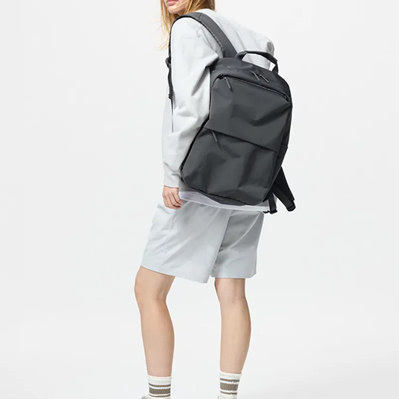 UNIQLO Polyester Backpack Regular Unisex Black-2