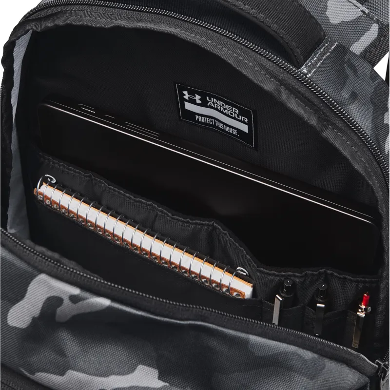 Under Armour Synthetic Leather Backpack Regular Unisex Camouflage Black-3