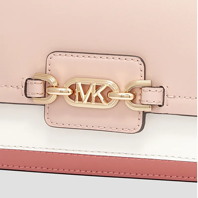 MICHAEL KORS Heather Cow Leather Crossbody Bag, Shoulder Bag Mini Women's Rose Pink-4