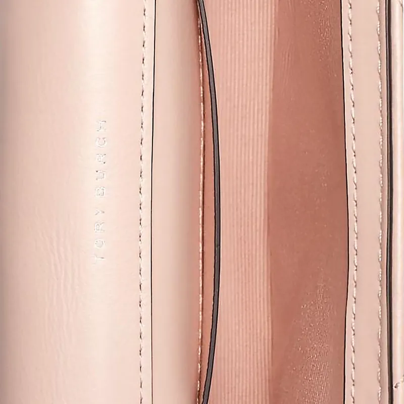 TORY BURCH Kira Nappa Leather Shoulder Bag, Crossbody Bag Mini Women's Pink-3
