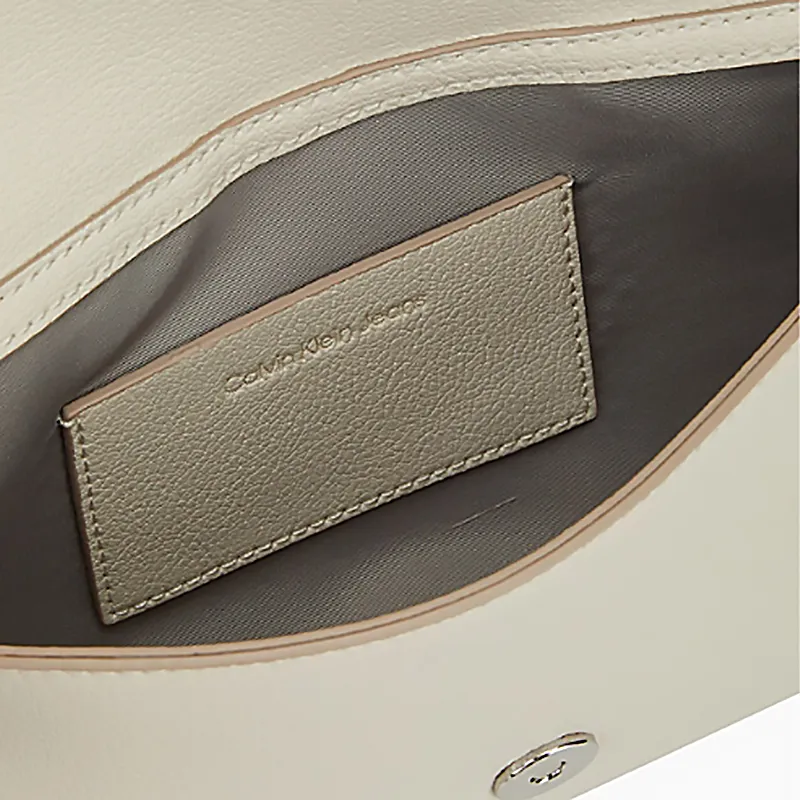 CALVIN KLEIN Synthetic Material Crossbody Bag, Shoulder Bag Women's Cow Ivory-3