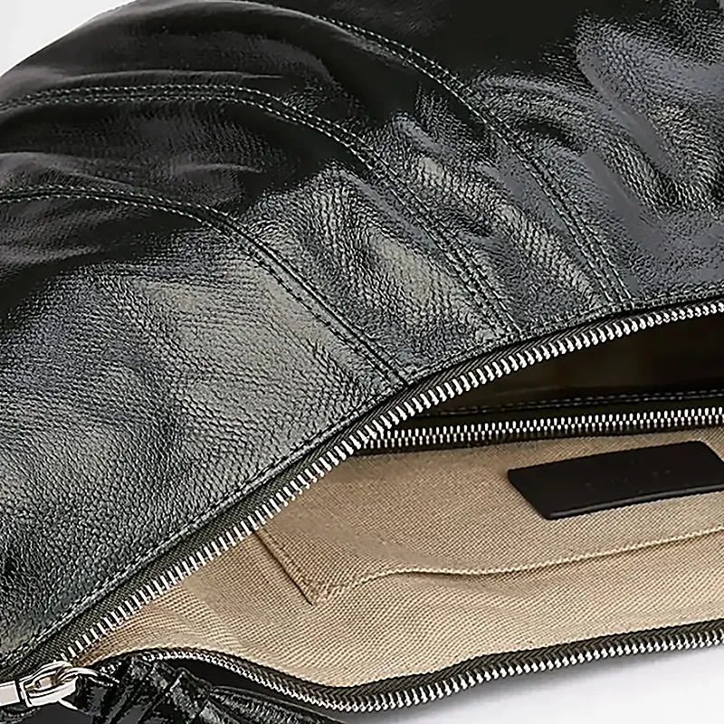 Lemaire Cotton Crossbody Bag, Shoulder Bag Tubas Unisex Forest Green-4