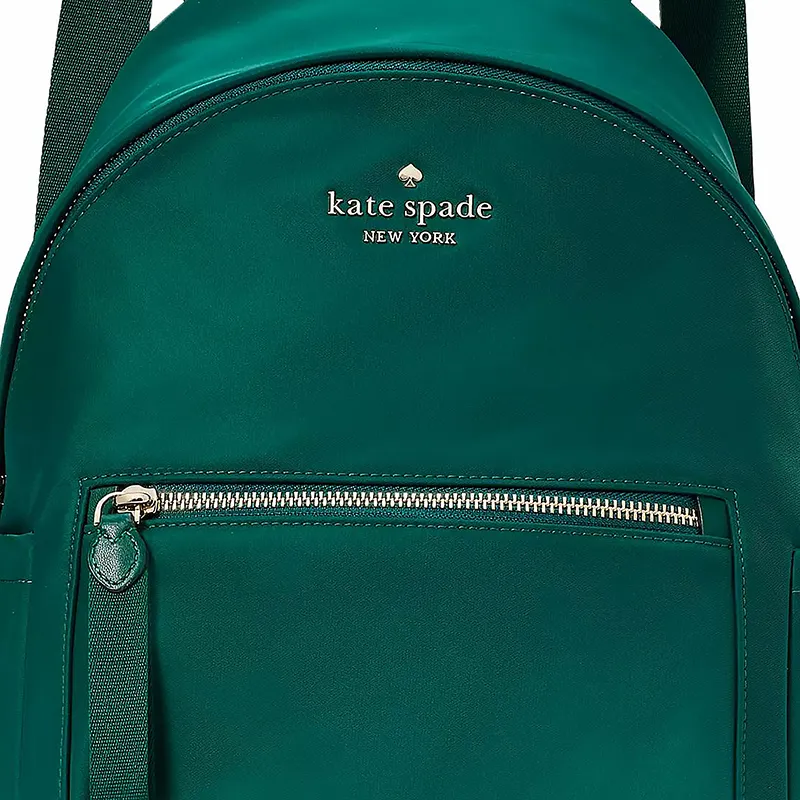Kate Spade Recycled Nylon Backpack Unisex Dark Jade-4