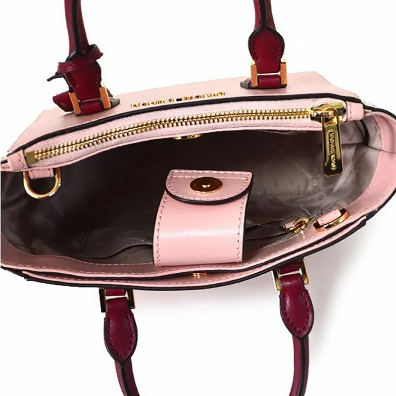 MICHAEL KORS Carolyn Crossbody Bags Handbags Women's Light Monogram & Pink & Burgundy-3