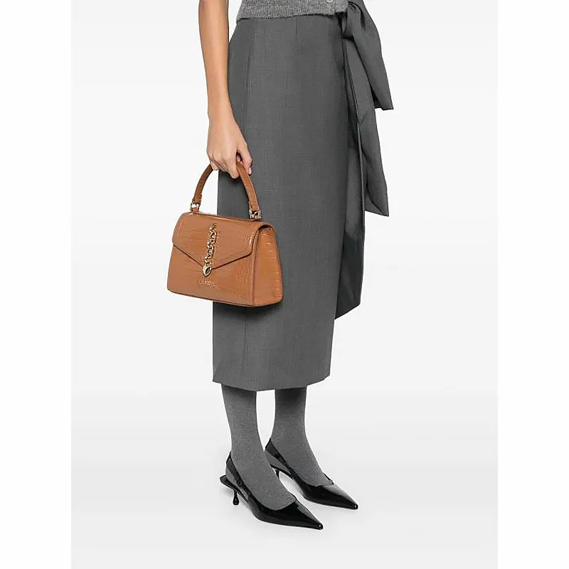 LOVE MOSCHINO Croc-embossed Tote Bag-4