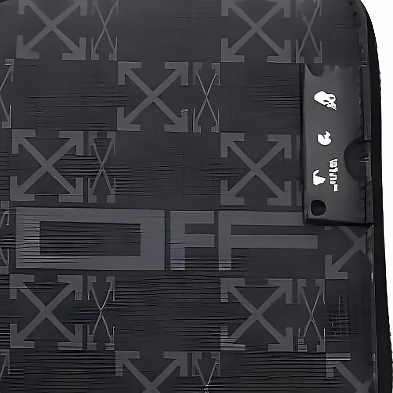 OFF-WHITE Fabric Coin Purse Men's Black-4