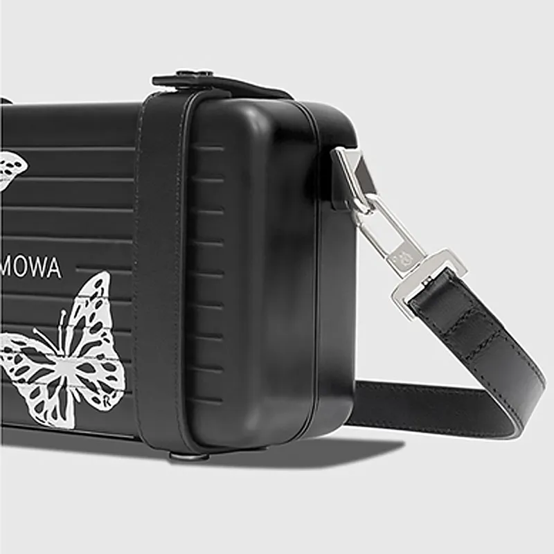 RIMOWA ORIGINAL Leather Shoulder Bag Crossbody Bag Unisex Black-3