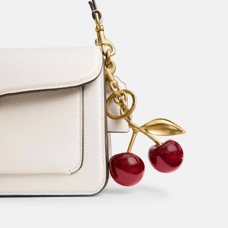 COACH Bag Charm Resin Metal Bag Accessory Women's Red/Gold-2