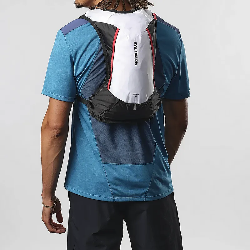SALOMON Polyamide Hiking Bag Backpack Unisex White & Black-4