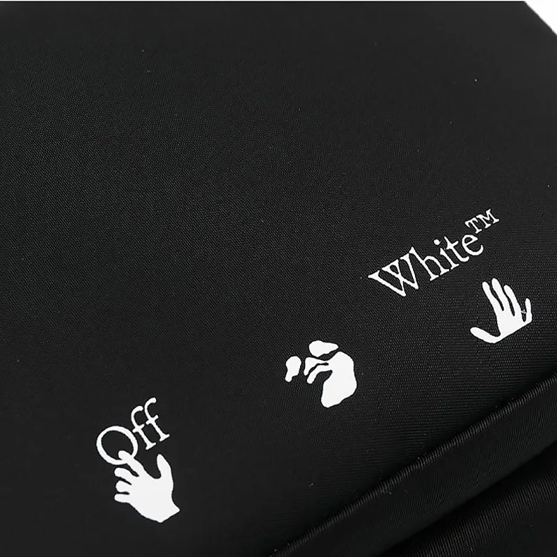 OFF-WHITE One Shoulder Shoulder Bag Crossbody Bag Unisex Black-4