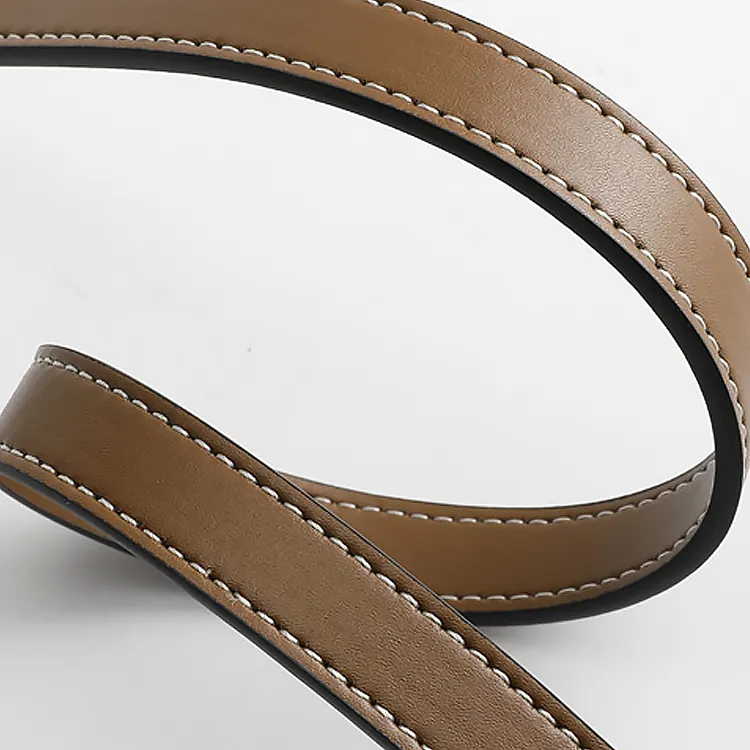 Luxury Care Artisan Workshop Cow Leather Shoulder Strap Bag Accessory Bag Strap Unisex Brown-4