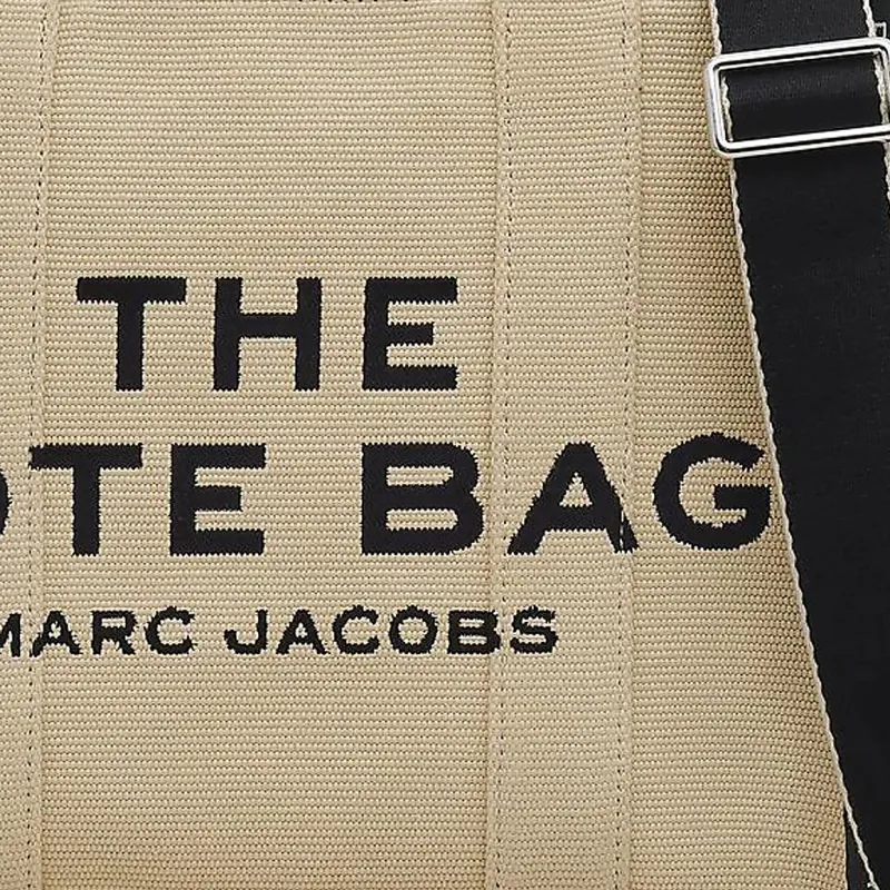 MARC JACOBS Jacquard Tote Bag, Shopping Bag, Shoulder Bag, Crossbody Bag, Handbag Medium Size Women's Sand-4