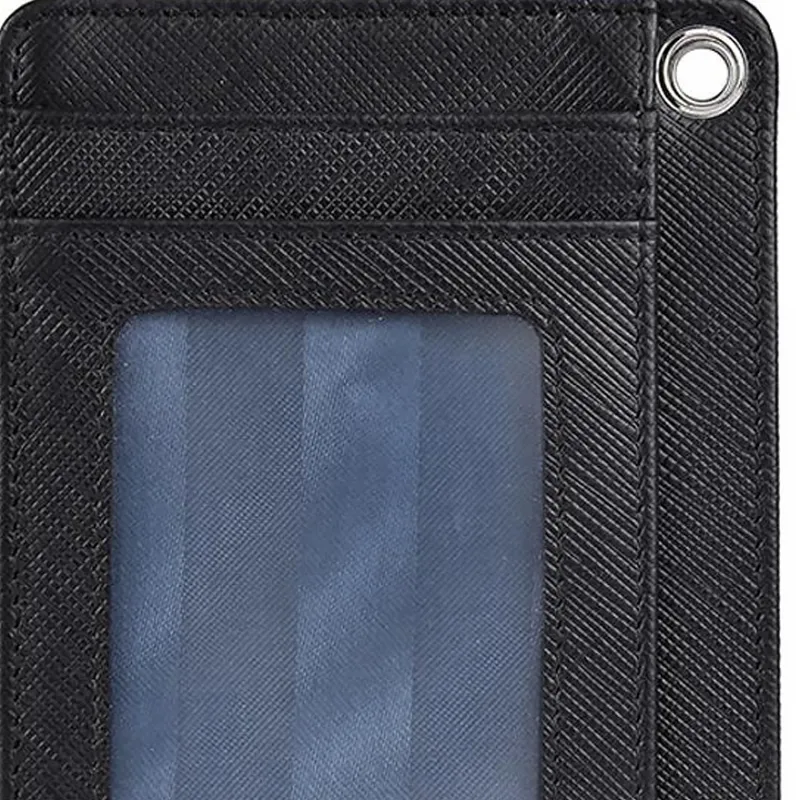 Hush Puppies Cow Leather Card Holder Men's Black-3