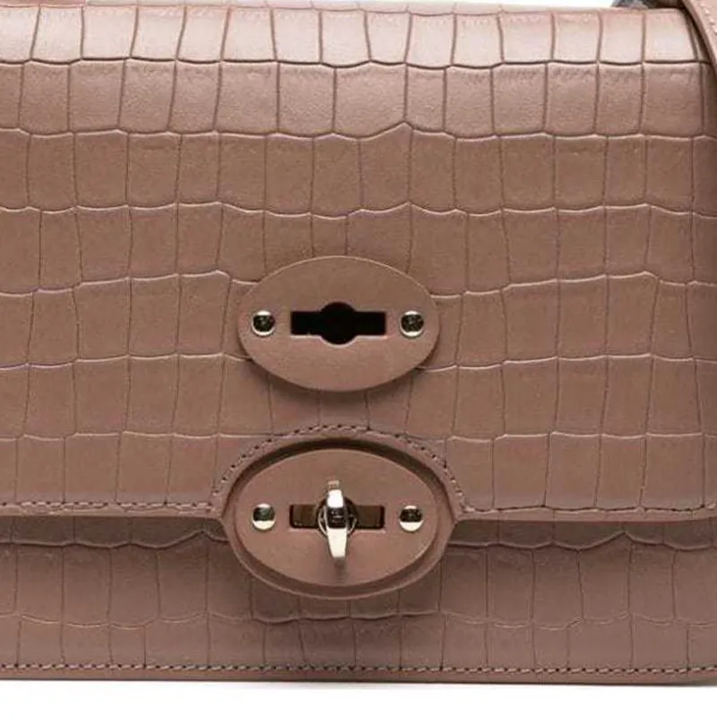 Zanellato Ella Cayman Leather Tote Bag-4