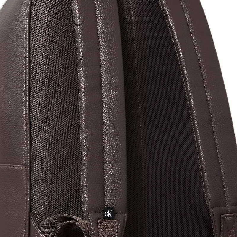 CALVIN KLEIN All Polyurethane Backpack Large Size Men's Brown-2