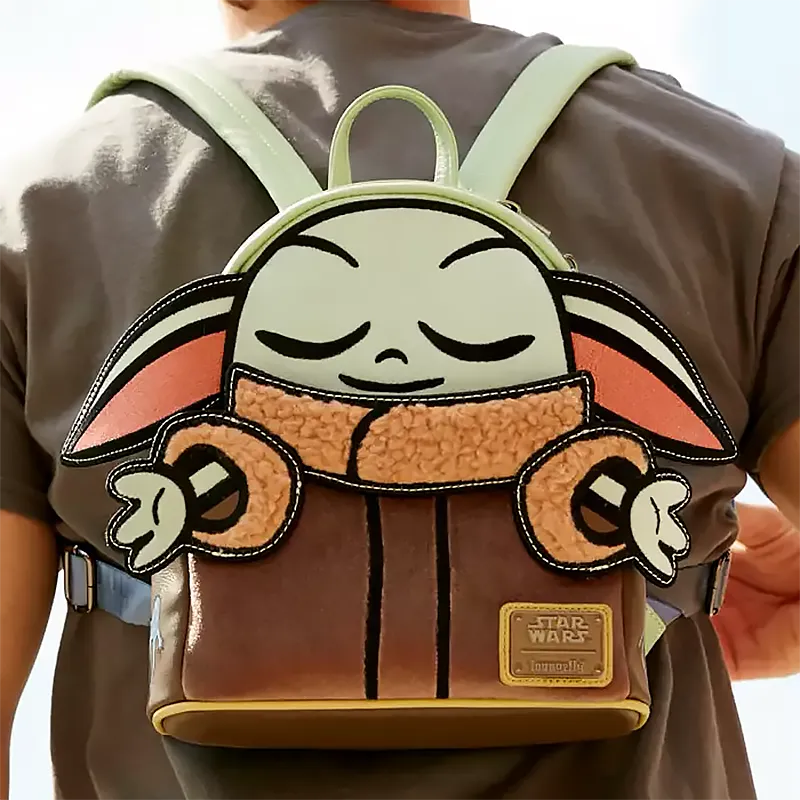 Disney PVC Backpack Mini Unisex Brown-4