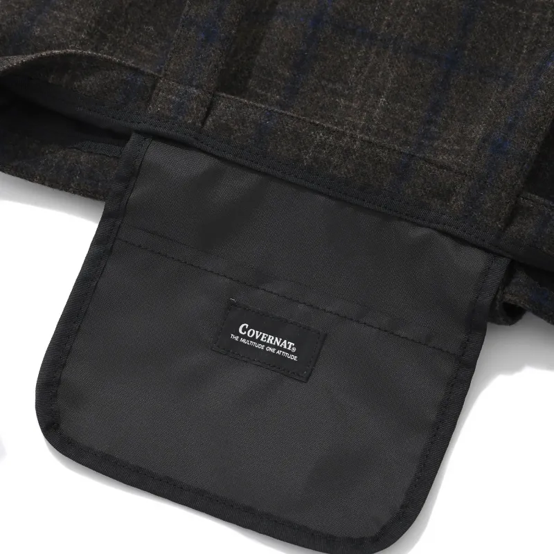 COVERNAT Wool Shoulder Bag Regular Unisex Brown-3