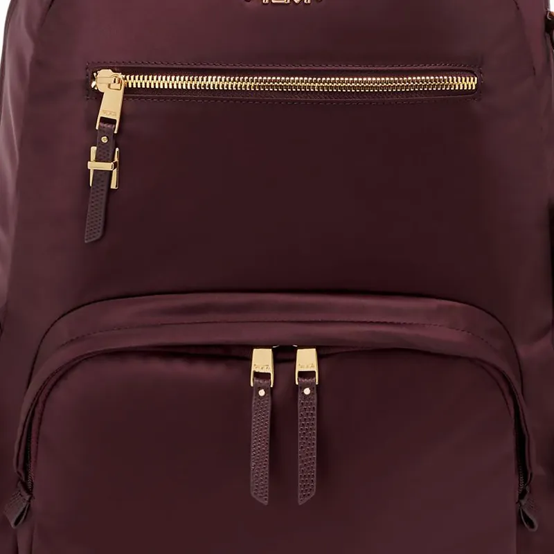 TUMI Voyageur Nylon Backpack Women's Beet Red-4