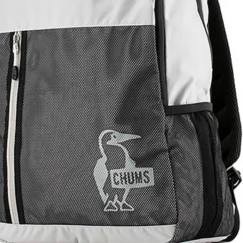 CHUMS Polyester Backpack Unisex Light Gray-4